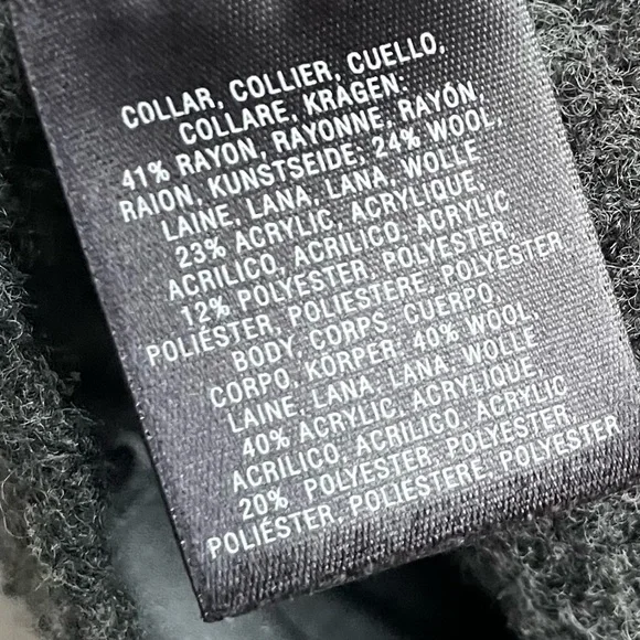 Anthropologie Sweater Angel of the North Womens Small Gray Boucle Cowl Neck - Picture 6 of 6